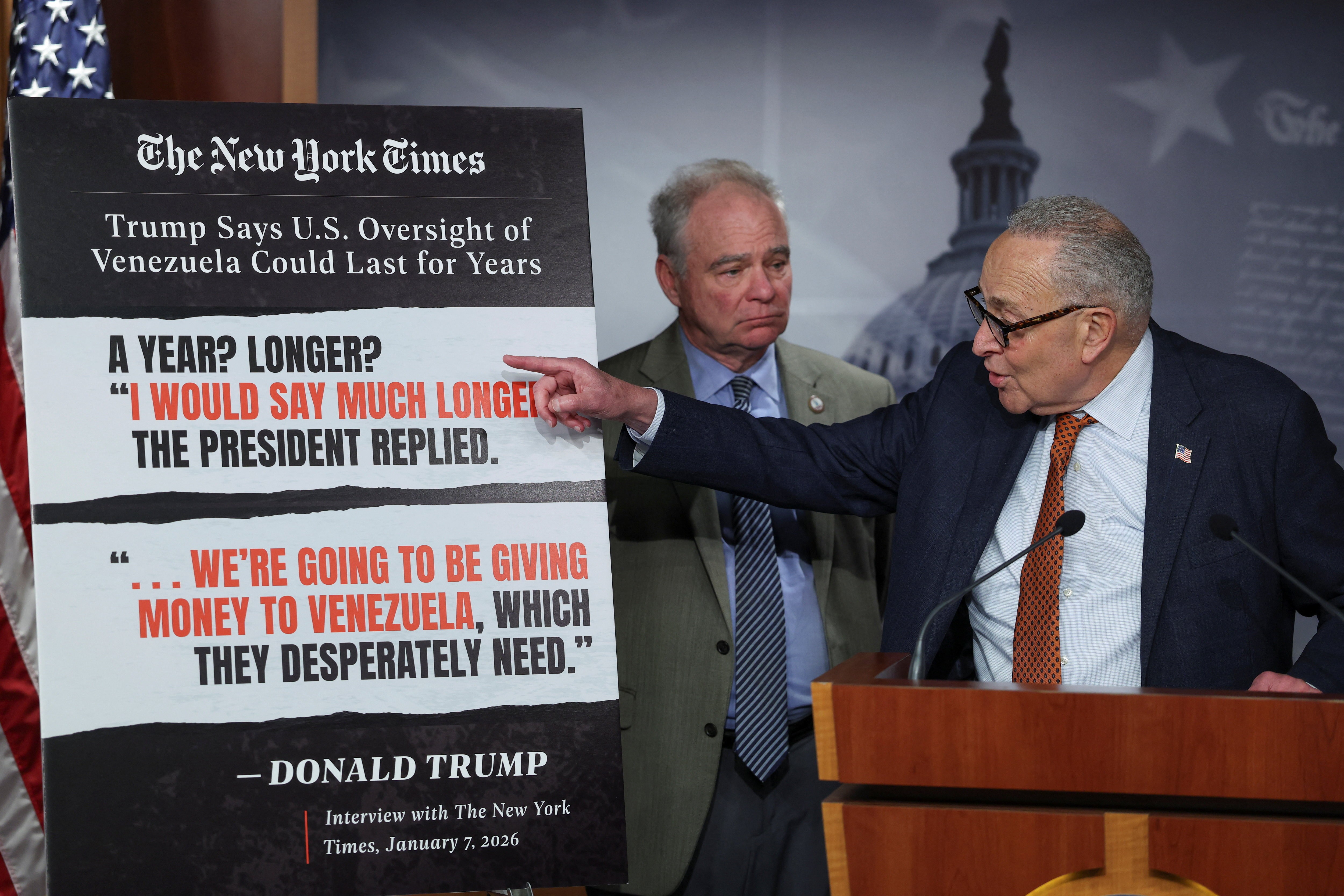 Senado dos EUA aprova medida para impedir Trump de tomar novas medidas militares contra Venezuela sem autorização